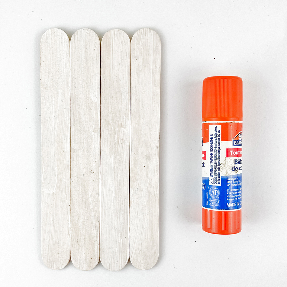 Polar Bear Popsicle Stick Craft Step 1