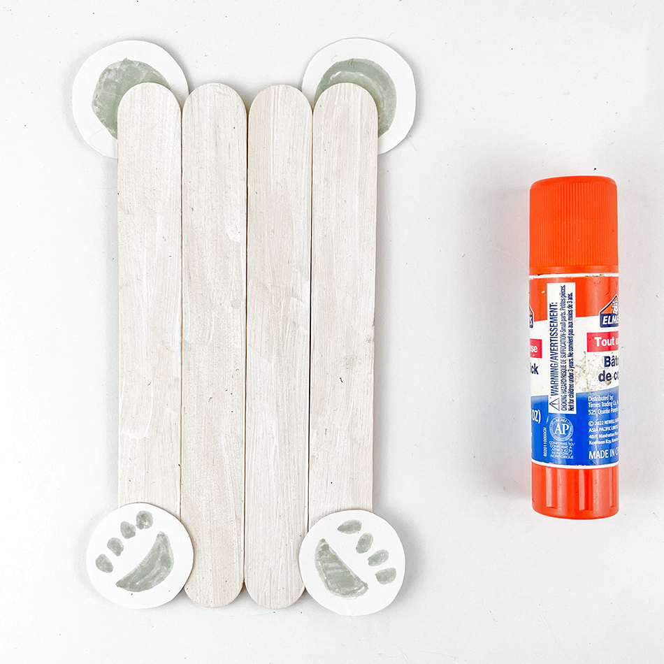 Polar Bear Popsicle Stick Craft Step 3