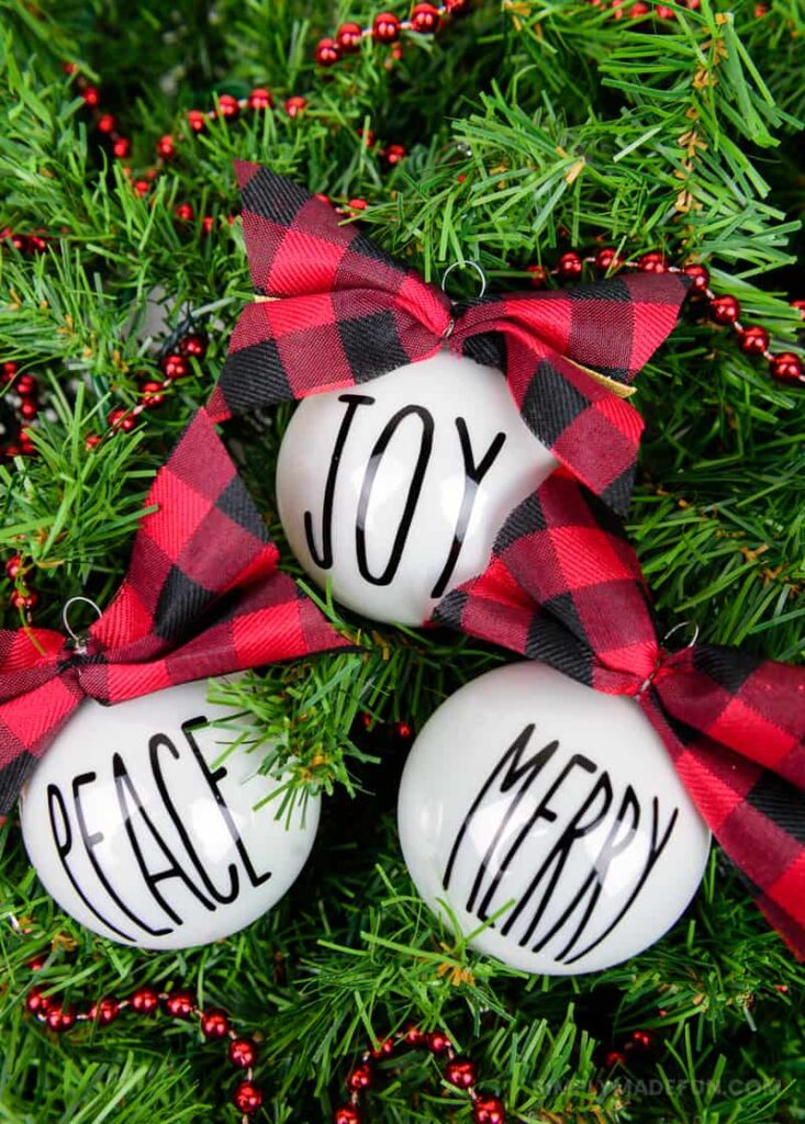 Rae Dunn Inspired Christmas Ornaments Simply Made fun