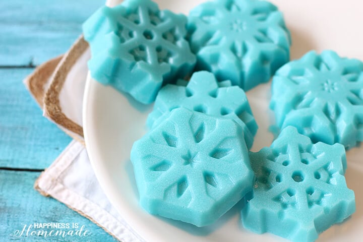 Shimmery Snowflake Sugar Scrub Cubes by Happiness is Home Made