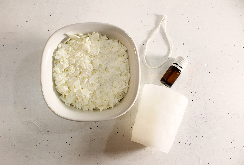 Snowflake Candle Materials