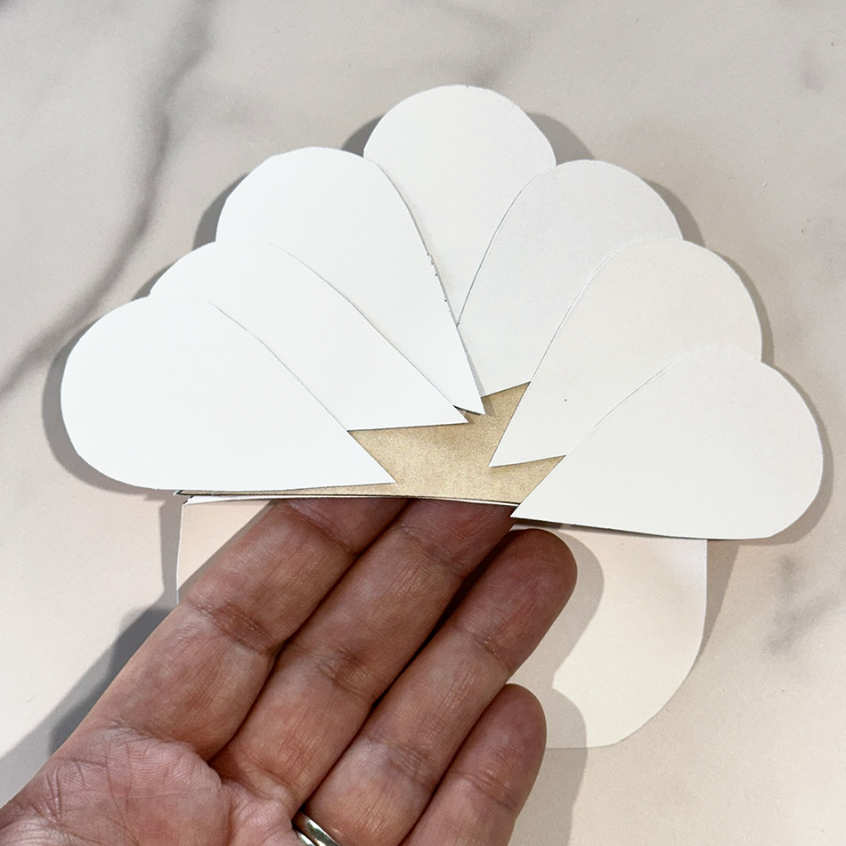 Turkey Bookmark corner Step 3