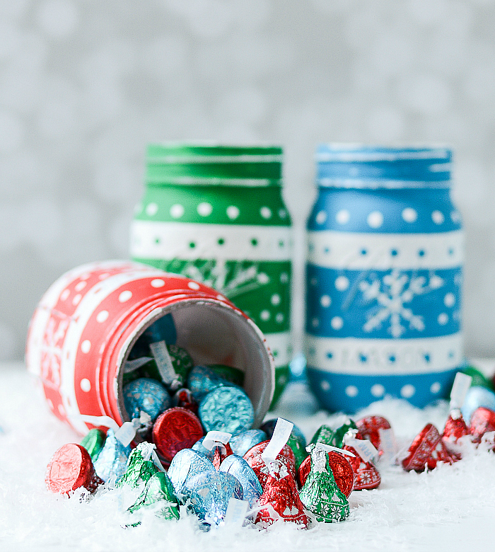 Ugly Christmas Sweater Mason Jars by Mason Jar Crafts Love