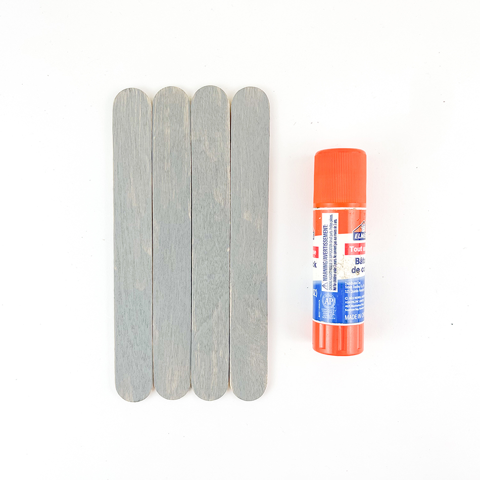 Winter Arctic Fox Popsicle Stick Craft Step 1