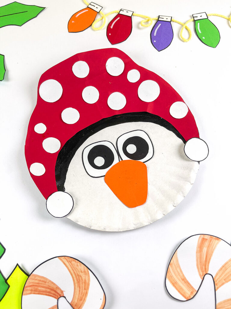 Winter Plate Penguin Craft for Kids