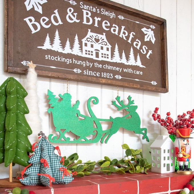 Wooden Christmas Sign with Cricut Maker by the Kingston Home