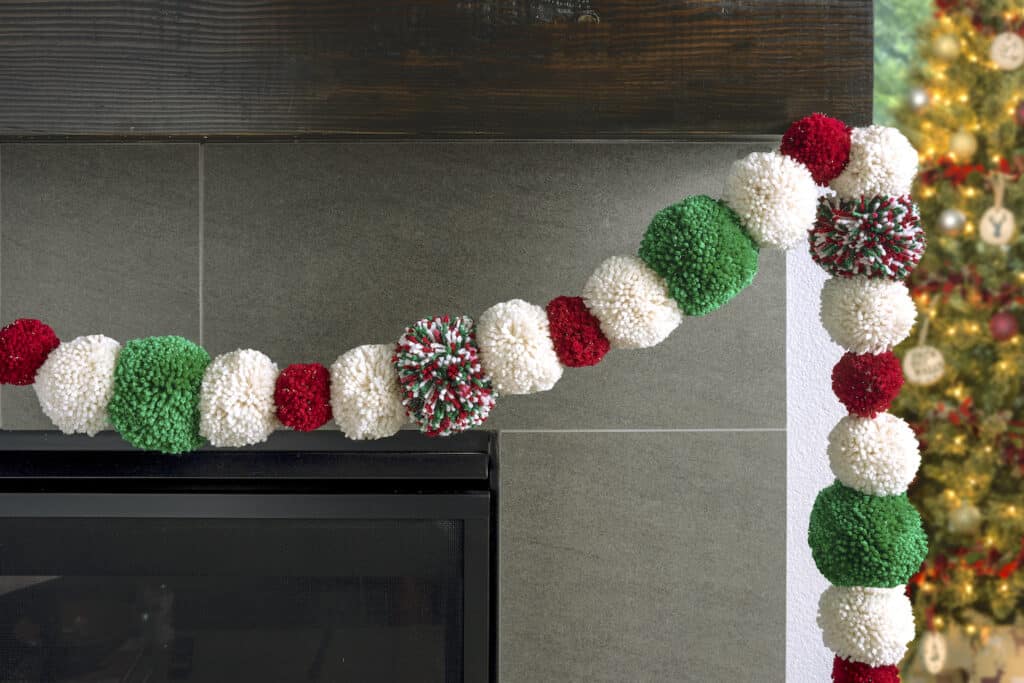 Pom-Pom Christmas Garland by DIY Candy