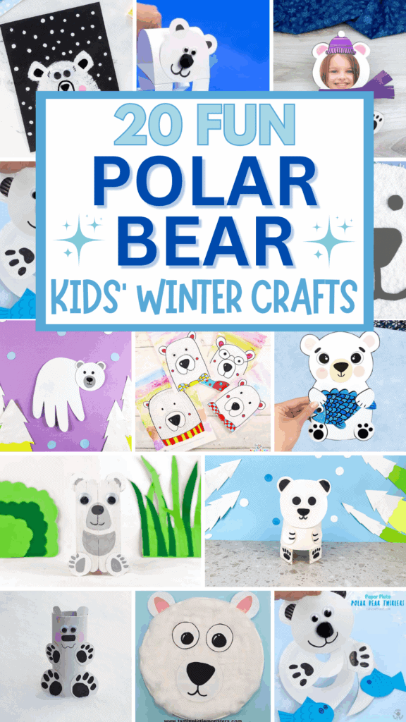 20 Fun Polar Bear Kids' Winter Crafts