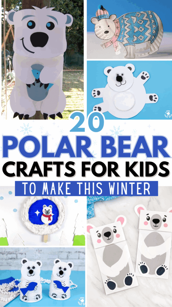 20 Polar Bear Crafts for Kids to Make This Winter