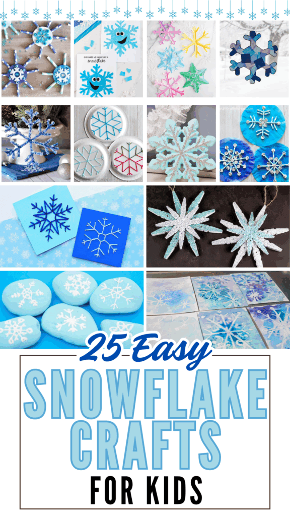25 Easy Snowflake Crafts for Kids