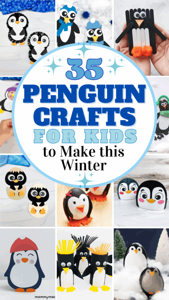 35 Penguin Crafts for Kids to Make This Winter