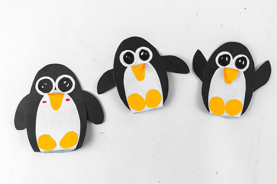 3D Penguin Craft Step 4