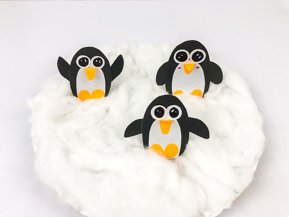 3D Penguin Craft Step 6