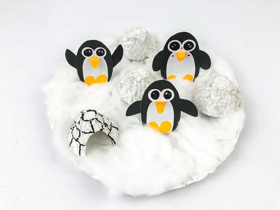 3D Penguin Craft Step 8