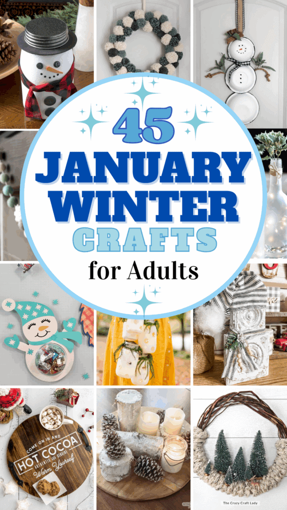 45 January Winter Crafts for Adults