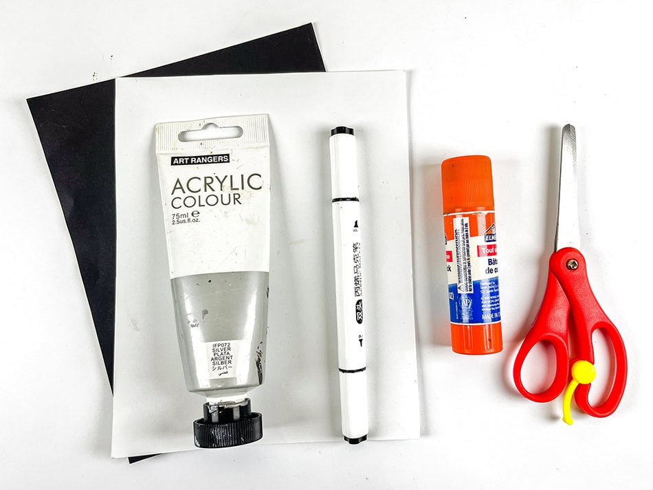 Arctic Fox Handprint Craft Materials