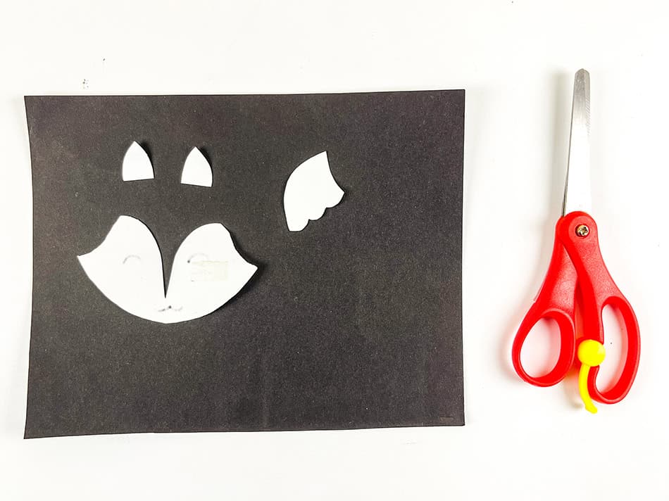 Arctic Fox Handprint Craft Step 3