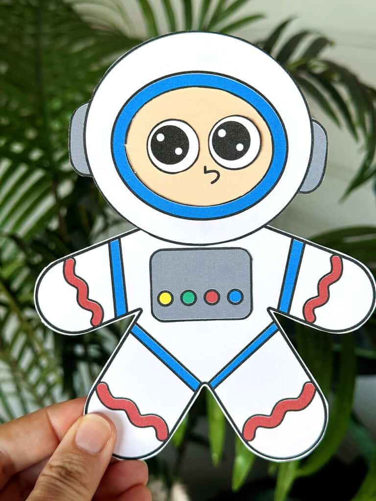 Astronaut Gingerbread Man Disguise Craft for Kids