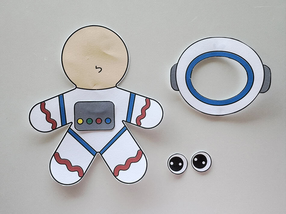 Astronaut Gingerbread Man Disguise Step 2