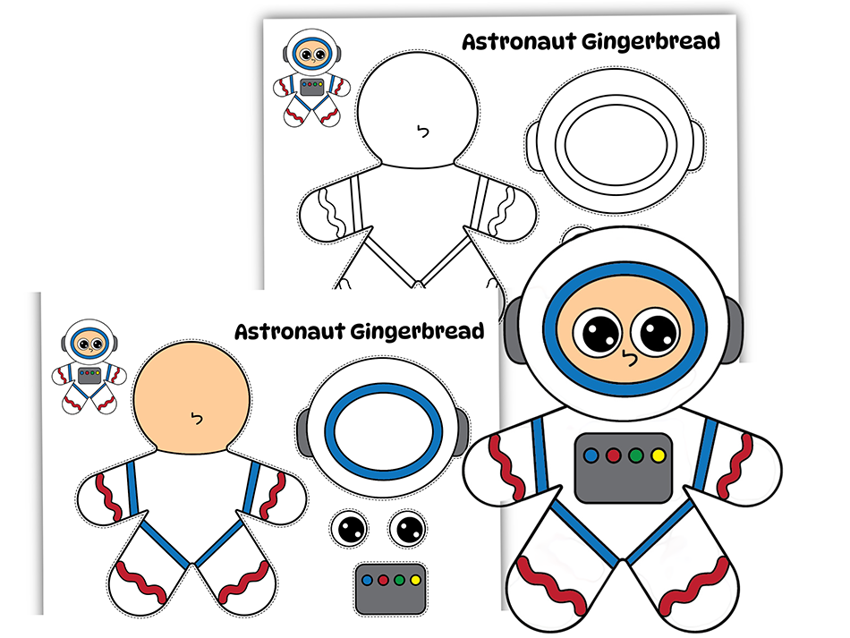 Astronaut Gingerbread Man Disguise