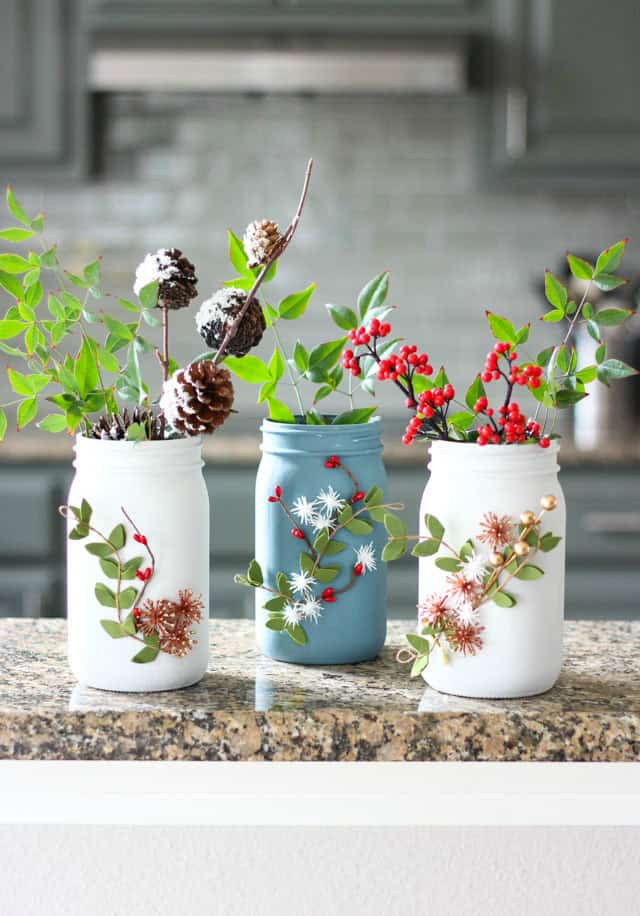 Ball Brand Jar Winter Vases by Design Improvised