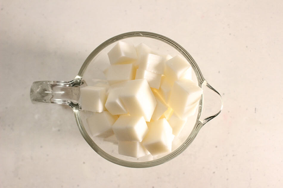 Candy Cane Soap Step 1