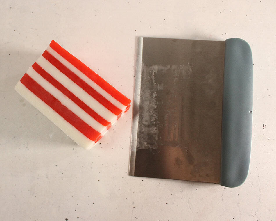 Candy Cane Soap Step 9