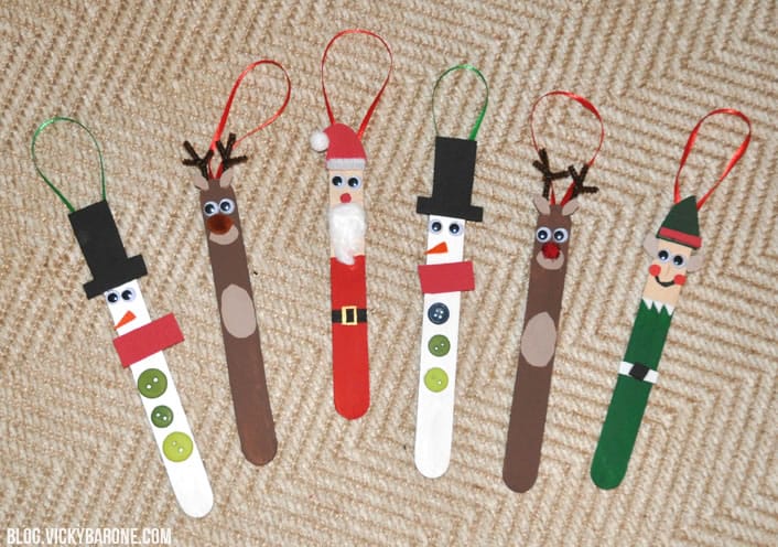 Classic Popsicle Stick Christmas Ornaments by Vicky Barone Blog