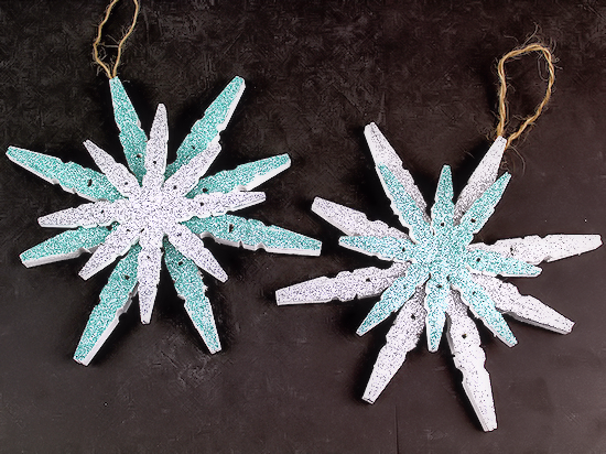 Clothespin Snowflake Craft by Our Kid Things