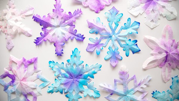 Coffee Filter Snowflakes by Printables Fairy
