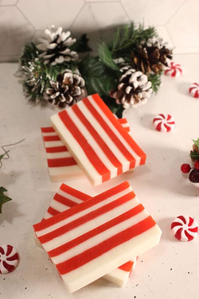 DIY Candy Cane Soap Body Recipe Craft