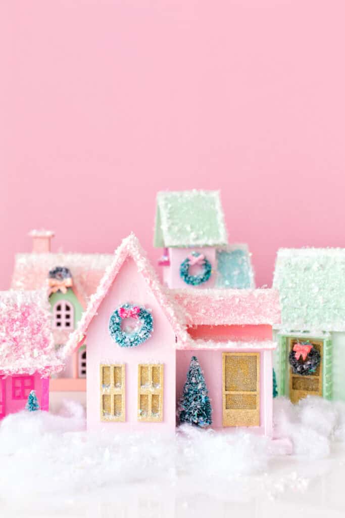 DIY Colorful Christmas Village by Studio DIY