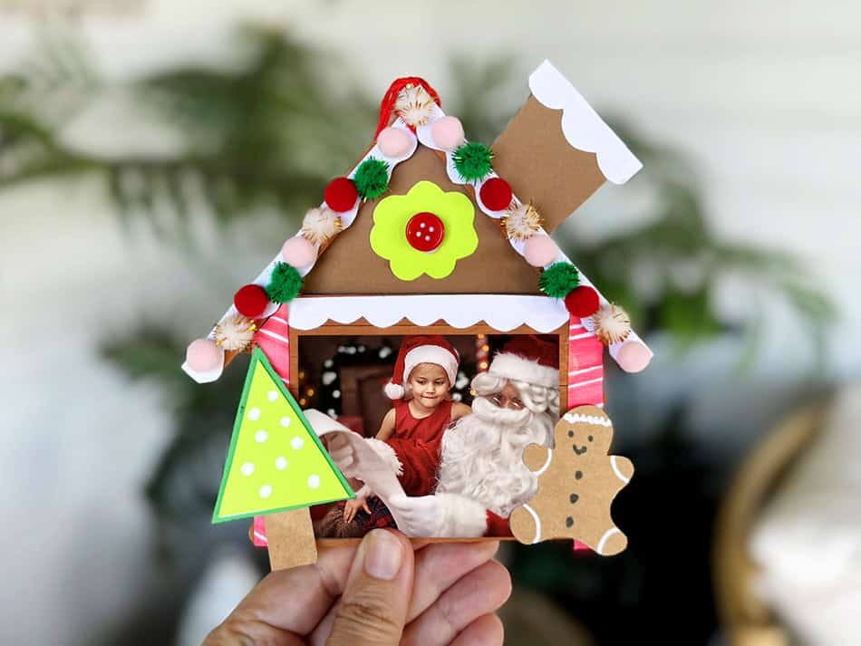 DIY Gingerbread Man House Ornament Keepsake For Kids