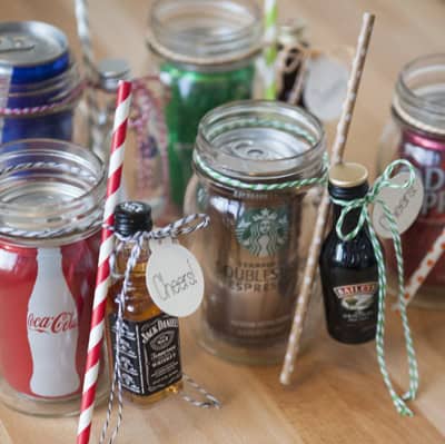 DIY Mason Jar Cocktail Gifts by Something Turquoise