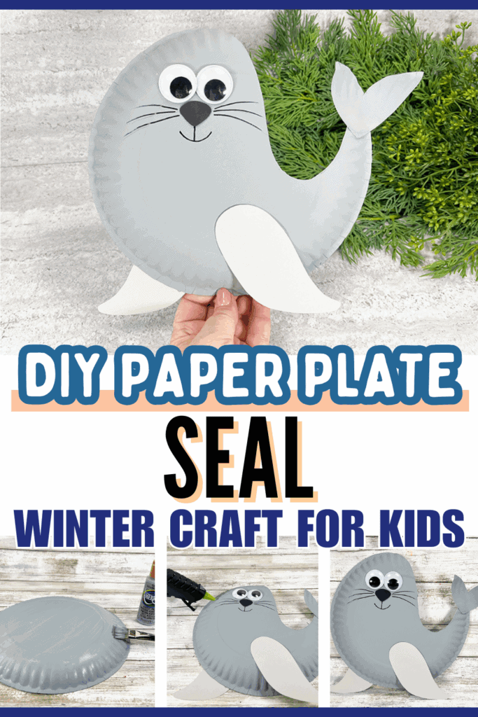 DIY Paper Plate Seal Arctic Winter Craft for Kids to Make