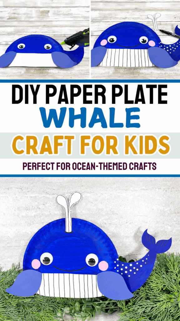 DIY Paper Plate Whale Ocean Crafts for Kids to Make