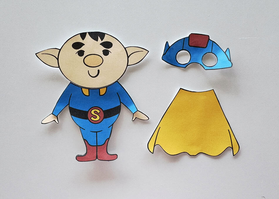 Disguise an Elf Superhero Step 2