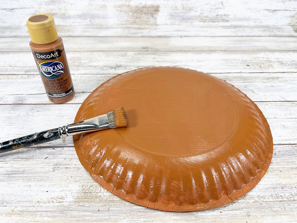 Dollar Store Paper Plate Moose Step 1