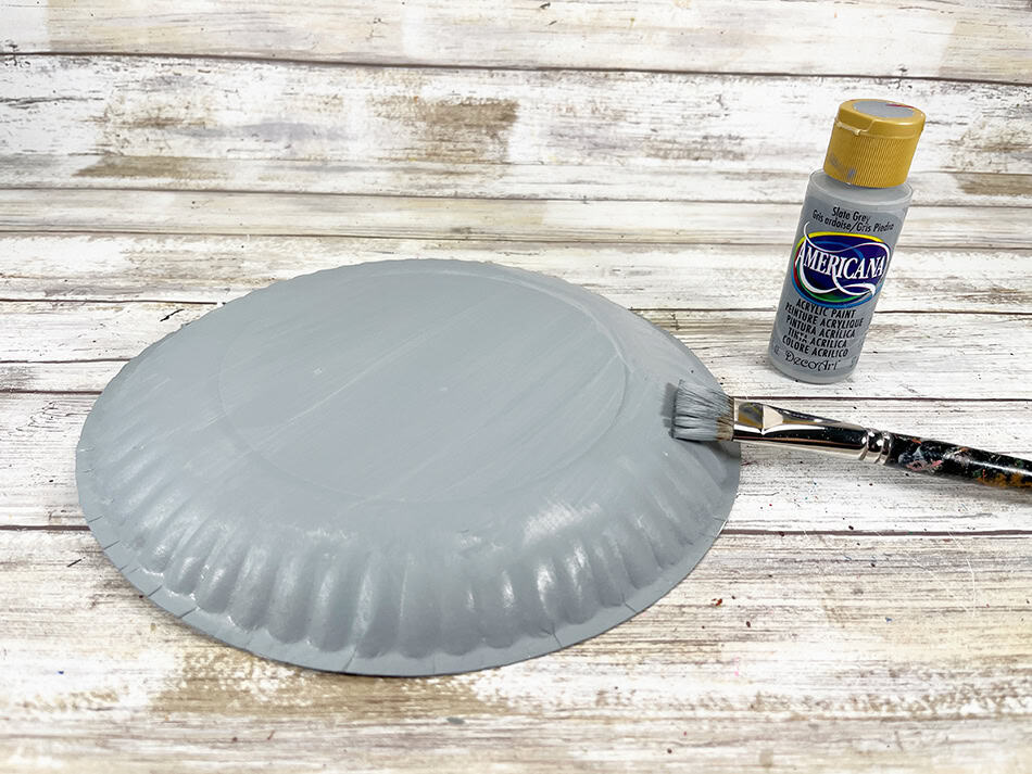 Dollar Store Paper Plate Seal Step 1