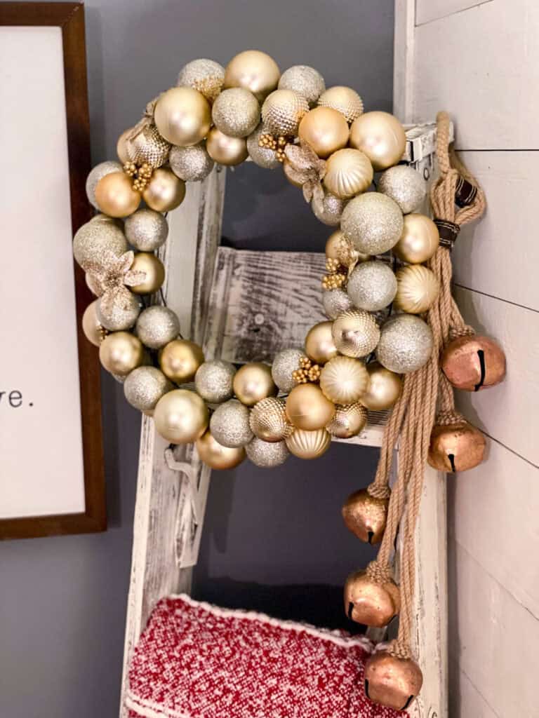 Dollar Tree Ornament Wreath by Re Fabbed