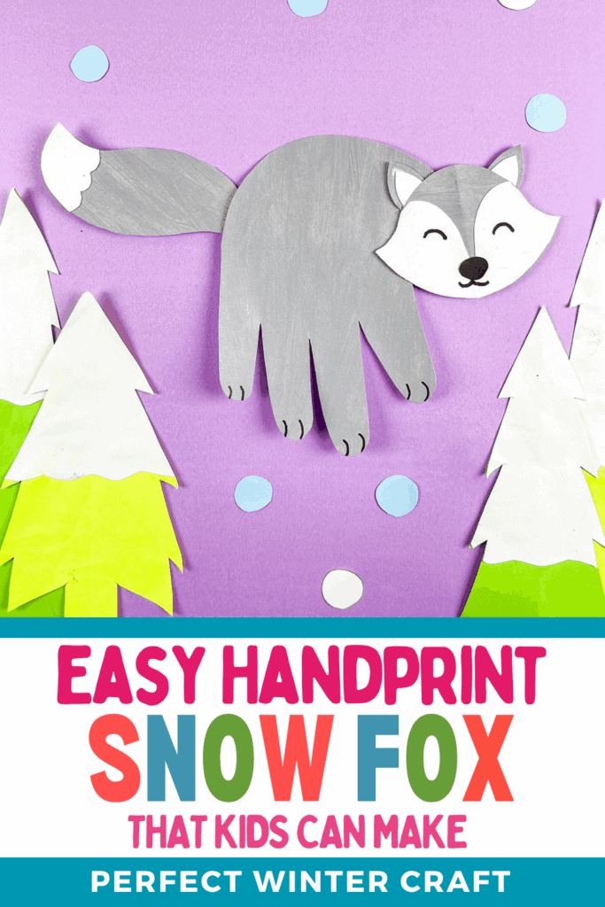Easy DIY Winter Handprint Fox Craft for Kids to Make this Winter