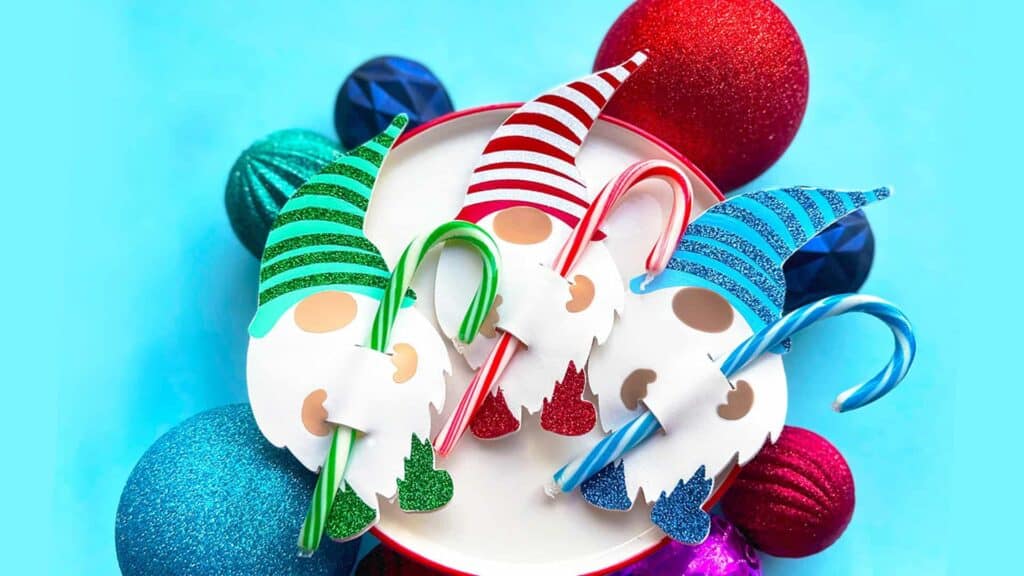 Faux Leather Gnome Lollipop Holders by Amy Romeu