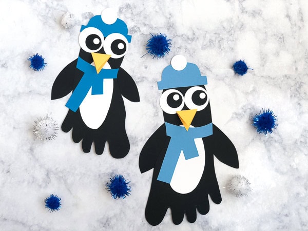 Footprint Penguin Craft by Simple Everyday Mom