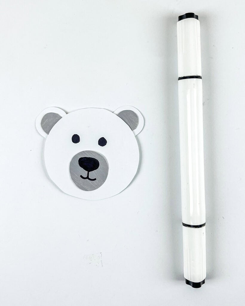 Handprint Polar Bear Craft Step 6