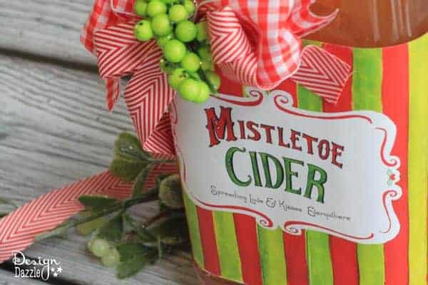 Homemade Christmas Gifts Mistletoe Cider by Design Dazzle