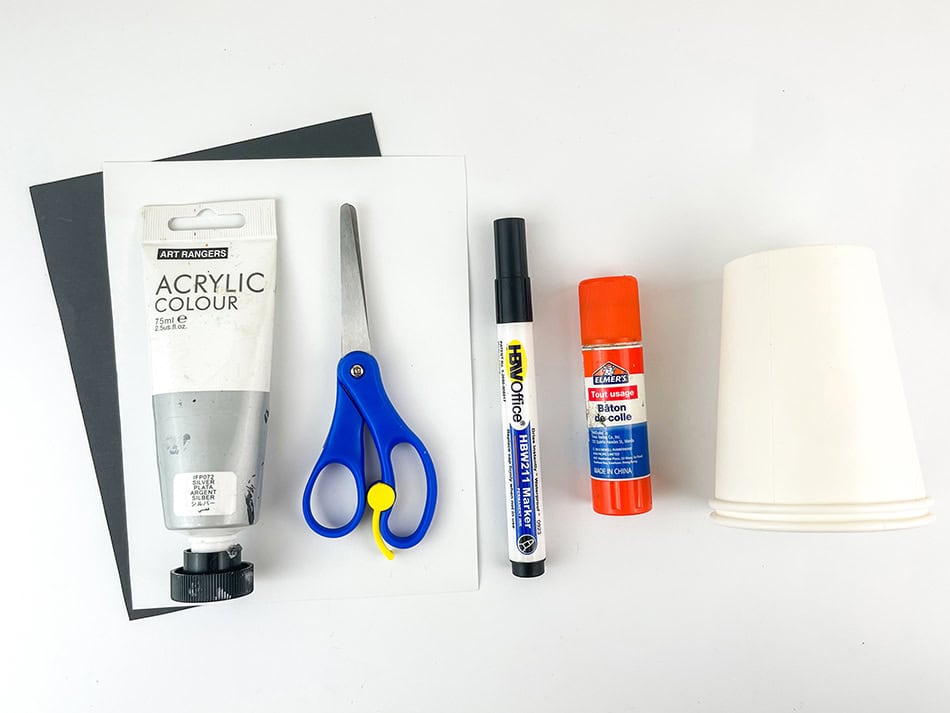 Hopping Arctic Paper Cup Fox Craft Materials