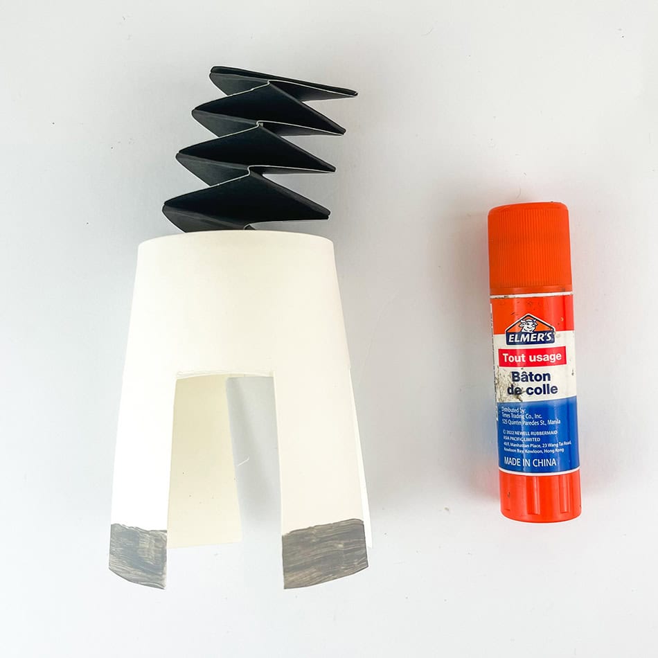 Hopping Arctic Paper Cup Fox Craft Step 12