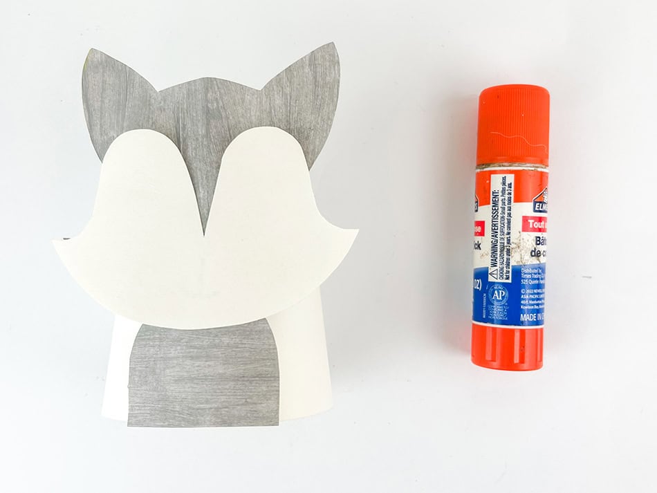 Hopping Arctic Paper Cup Fox Craft Step 5