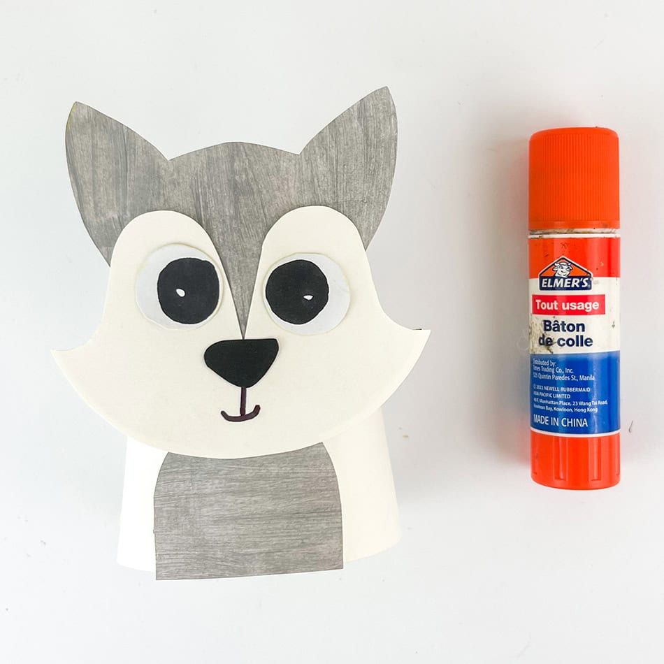 Hopping Arctic Paper Cup Fox Craft Step 8