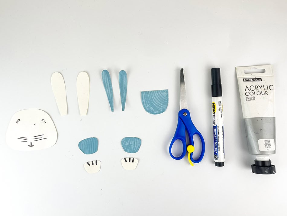 Hopping Bunny Paper Cup Craft Step 2